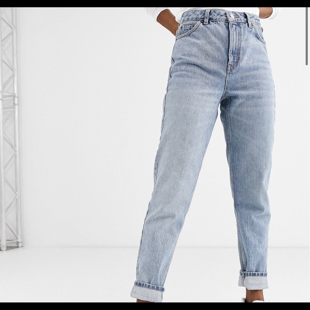 Top Shop High Waisted Mom Jeans - Picture 1 of 5